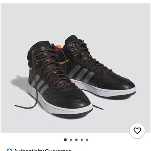 ADIDAS HOOPS 3.0 MID CLASSIC WINTERIZED SHOES 9.5